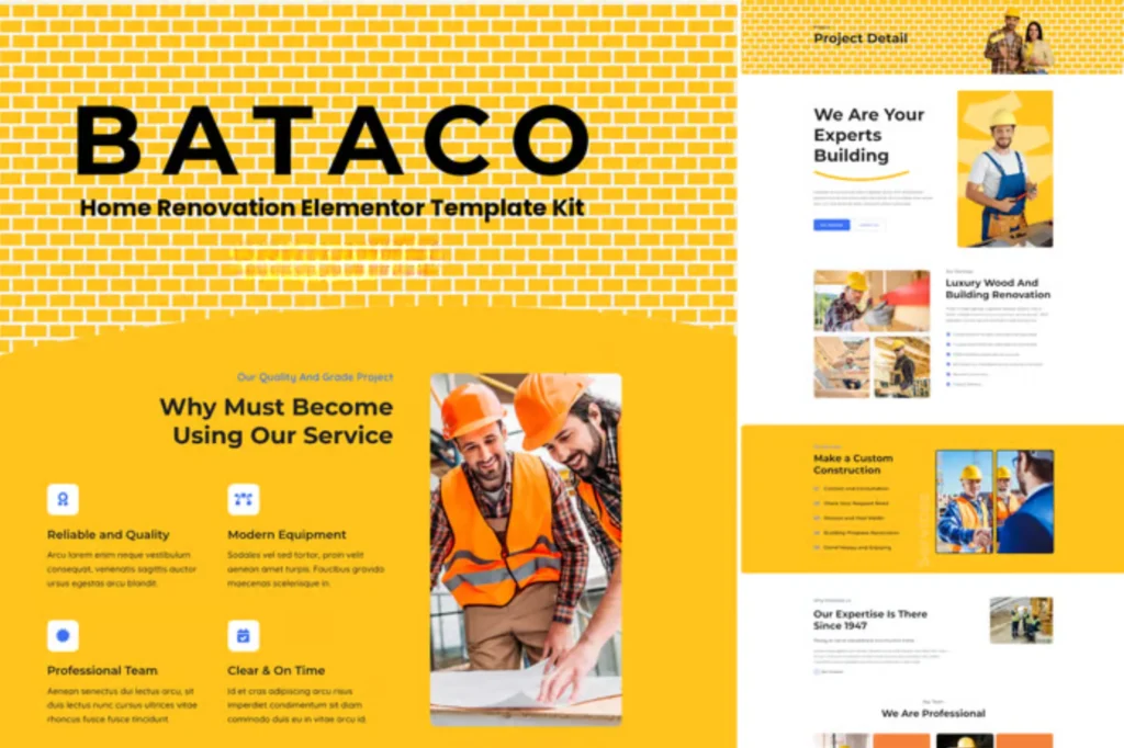 Exemple de site web Maison et services - modèle 1 par Alpha Digital