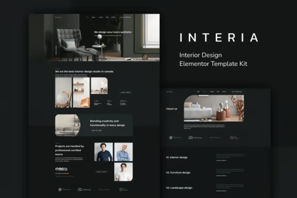 Exemple de site web Design & Immobilier - modèle 38