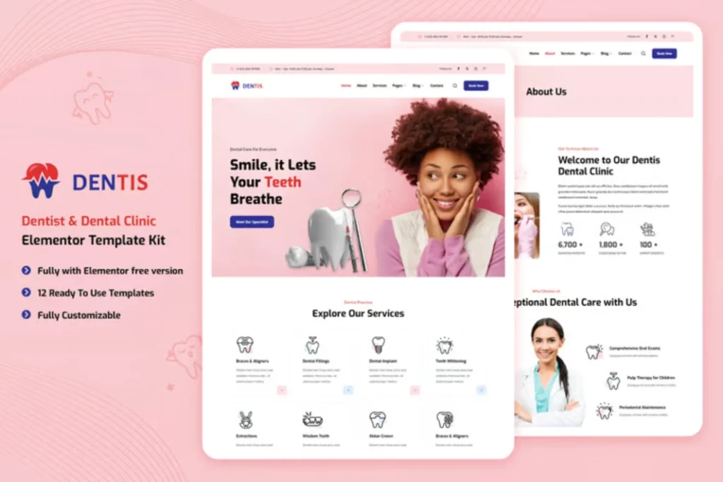 Exemple de site web Médical & Clinique - modèle 04