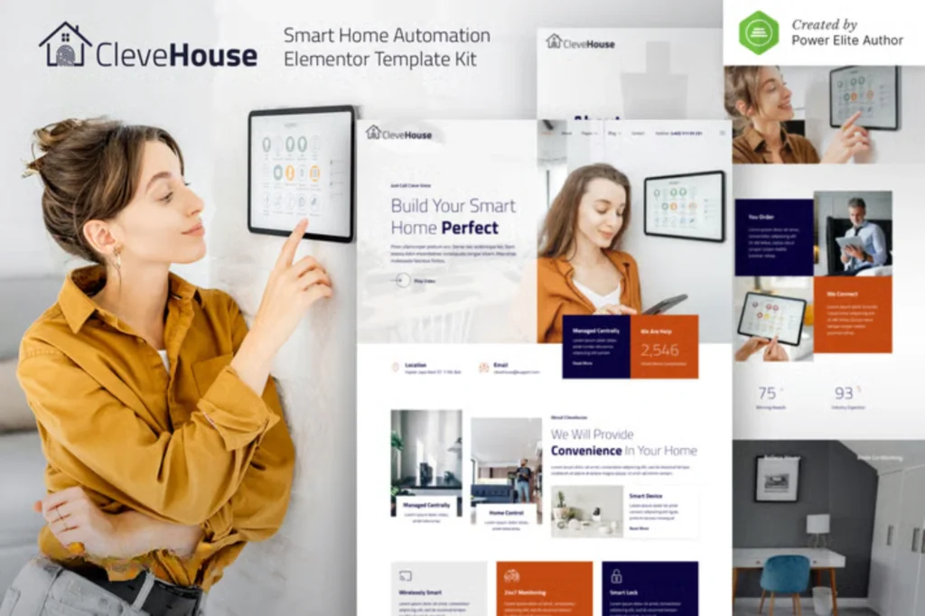 Exemple de site web Maison & Services - modèle 28