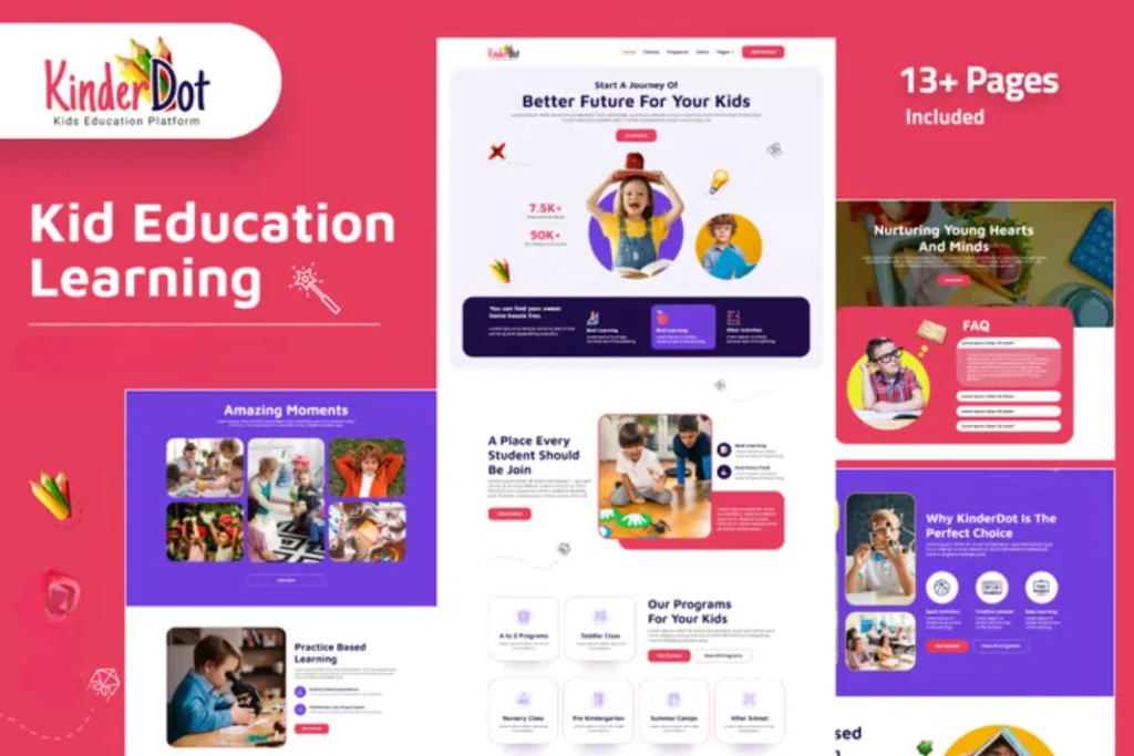 Exemple de site web Éducation & Université - modèle 22