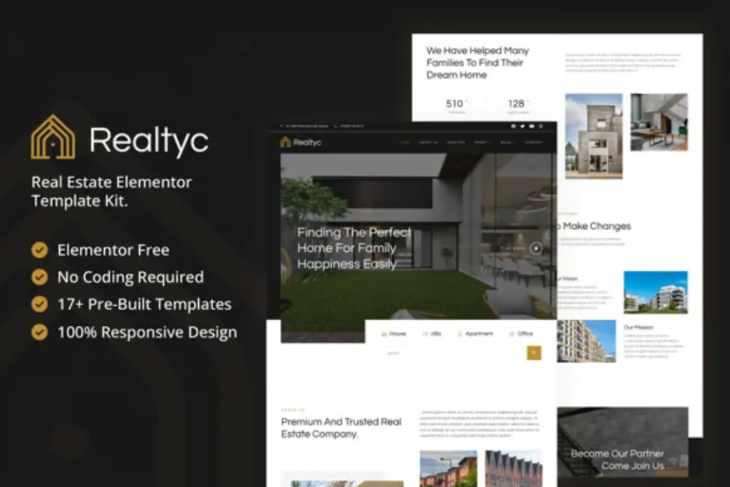 Exemple de site web Design & Immobilier - modèle 35