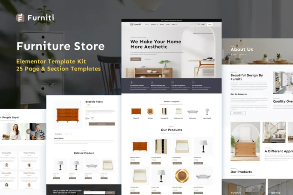 Exemple de site web Maison & Services - modèle 30