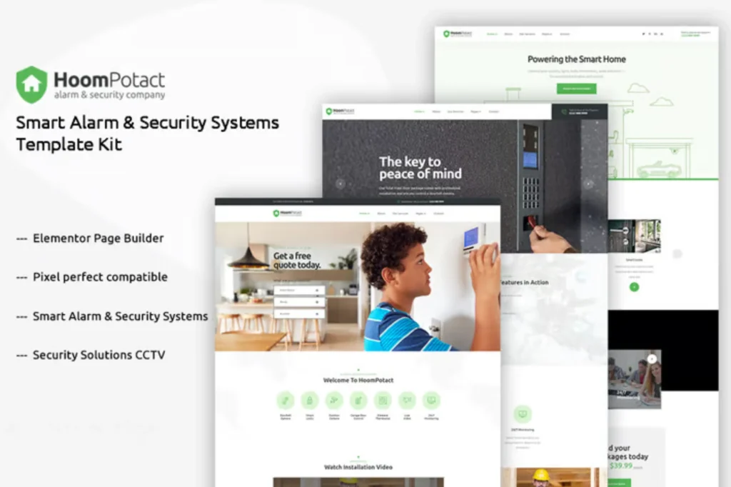 Exemple de site web Maison et services - modèle 3 par Alpha Digital