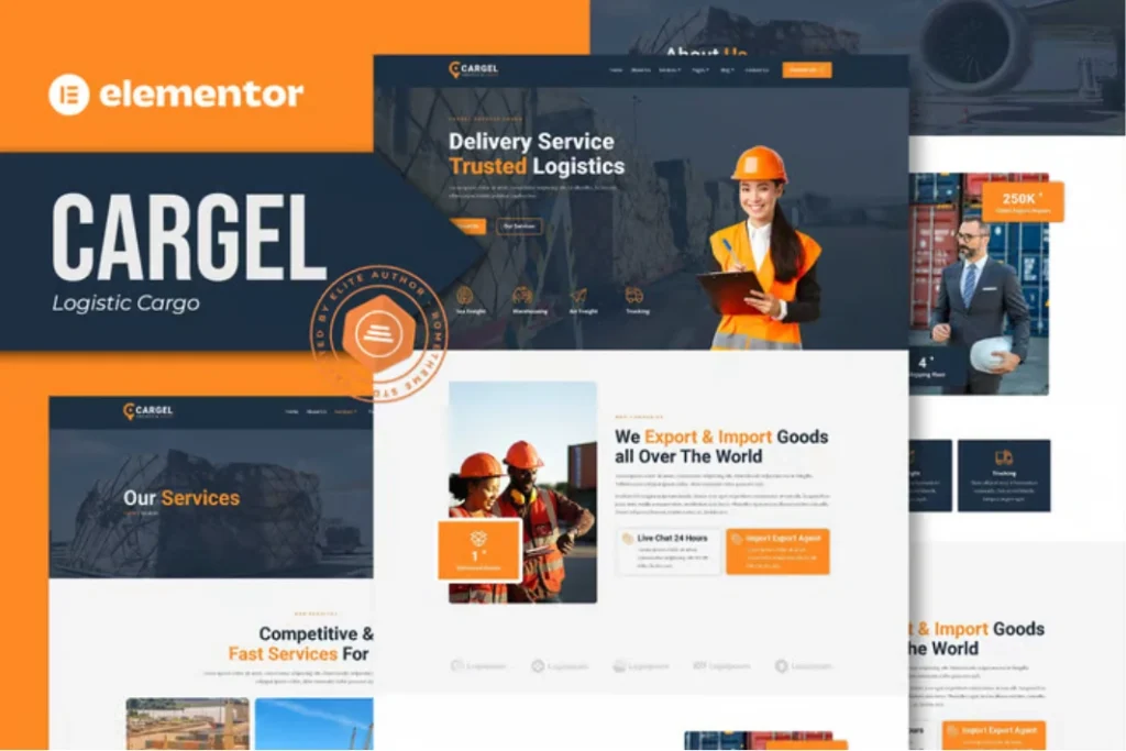 Exemple de site web Logistique et transport - modèle 3 par Alpha Digital