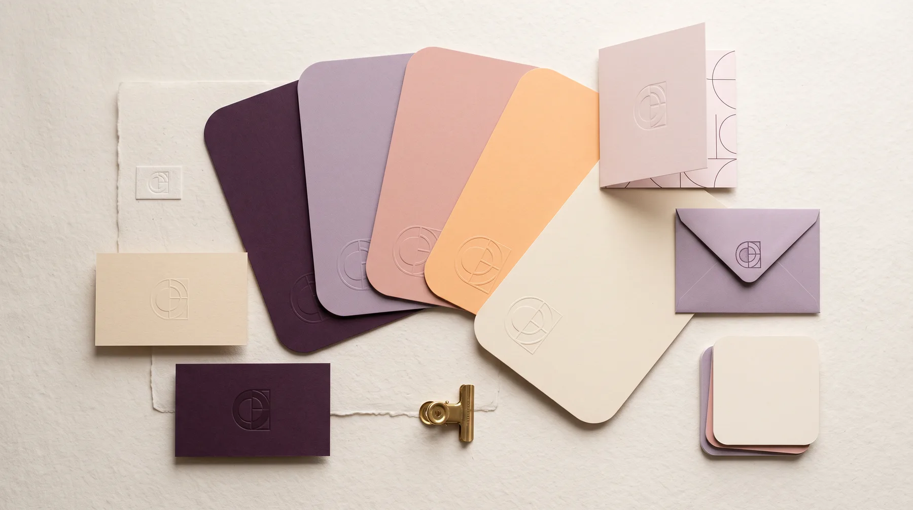 Identité visuelle : cartes et palette de couleurs